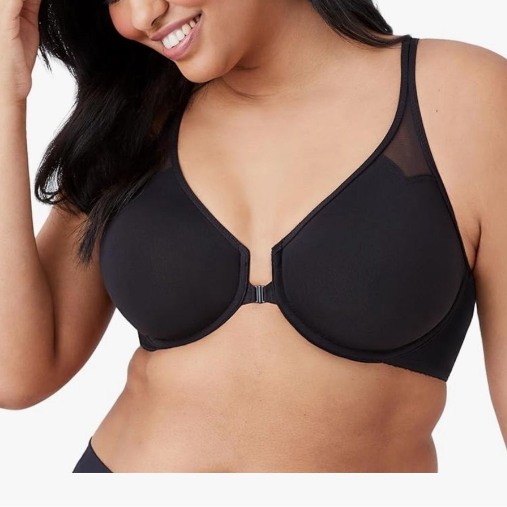 Wacoal Womens Body By Unlined Underwire Racerback Bra Black 32D